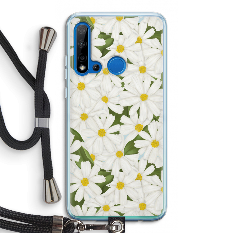 Summer Daisies: Huawei P20 Lite (2019) Transparant Hoesje met koord