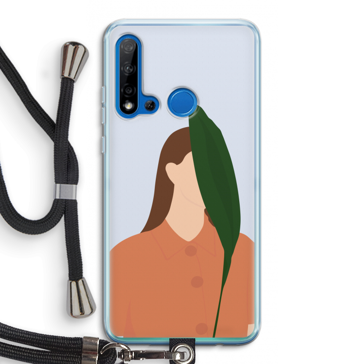 Leaf: Huawei P20 Lite (2019) Transparant Hoesje met koord