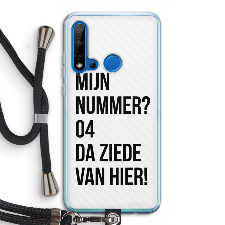 Da ziede van hier: Huawei P20 Lite (2019) Transparant Hoesje met koord