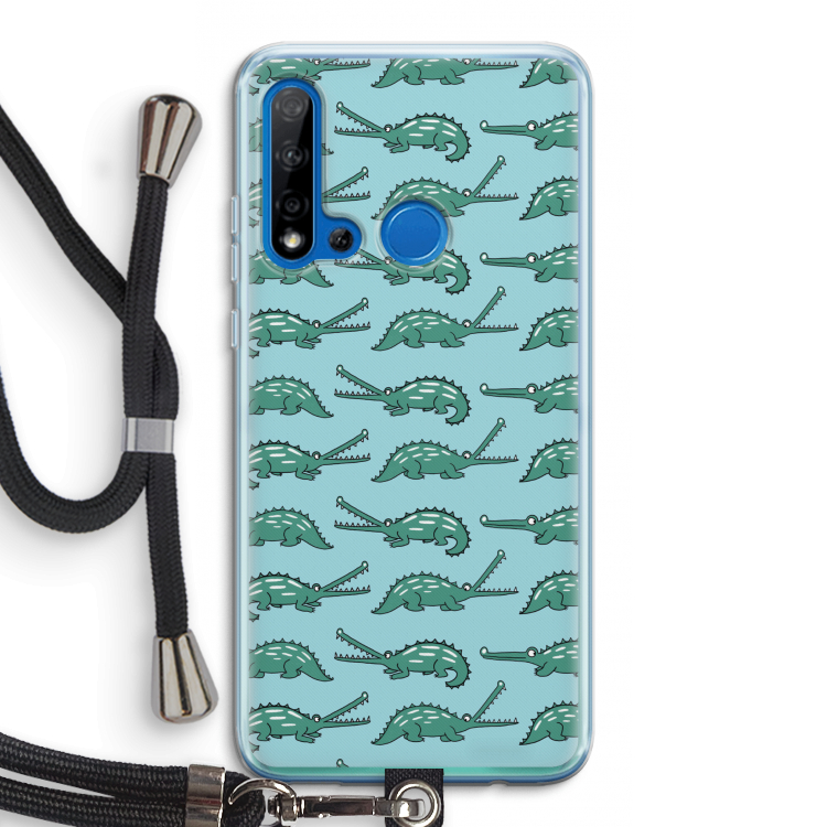 Kroko: Huawei P20 Lite (2019) Transparant Hoesje met koord