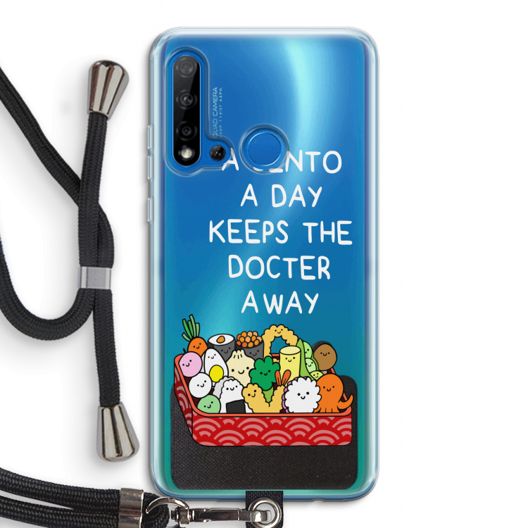 Bento a day: Huawei P20 Lite (2019) Transparant Hoesje met koord
