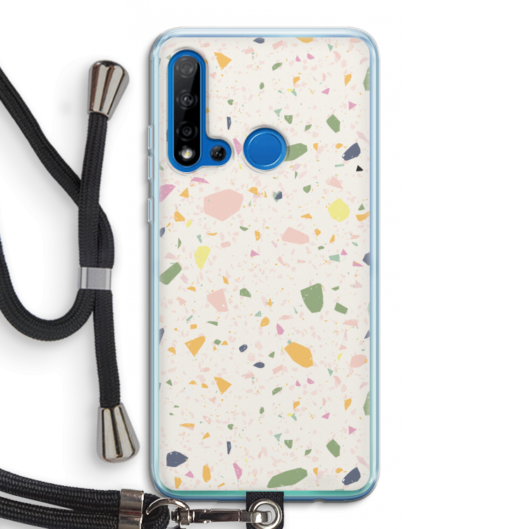 Terrazzo N°21: Huawei P20 Lite (2019) Transparant Hoesje met koord