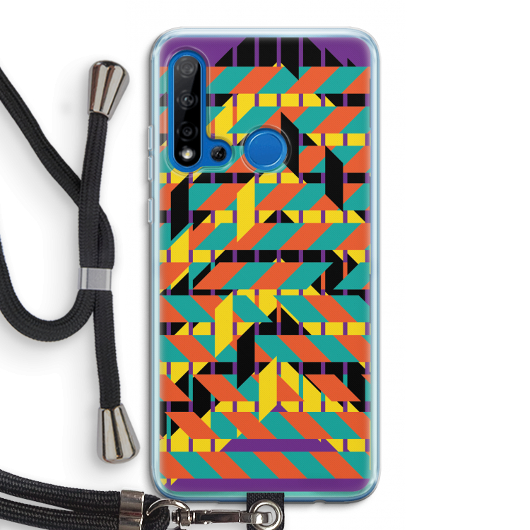 Skew Bee 2: Huawei P20 Lite (2019) Transparant Hoesje met koord