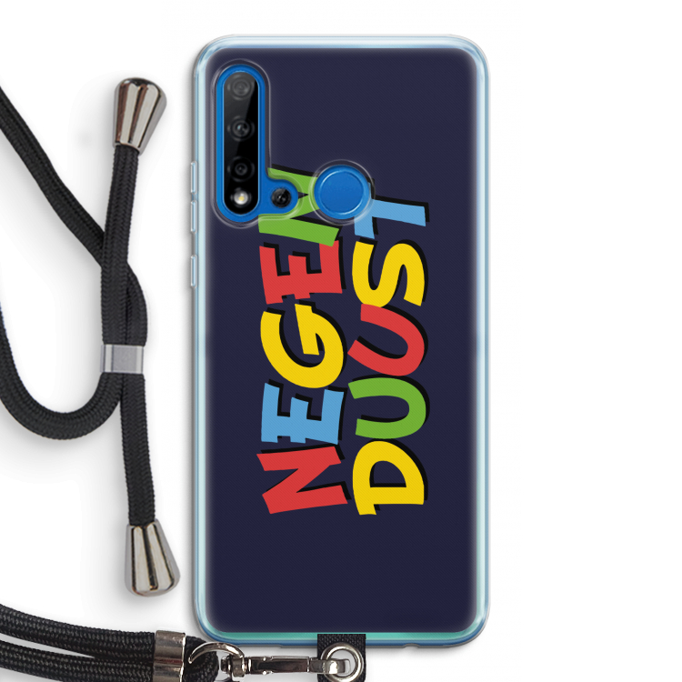 90's One: Huawei P20 Lite (2019) Transparant Hoesje met koord