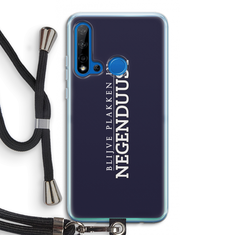 Blijve plakken in Negenduust: Huawei P20 Lite (2019) Transparant Hoesje met koord
