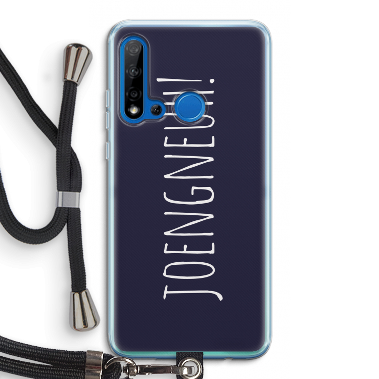 Joengneuh!: Huawei P20 Lite (2019) Transparant Hoesje met koord