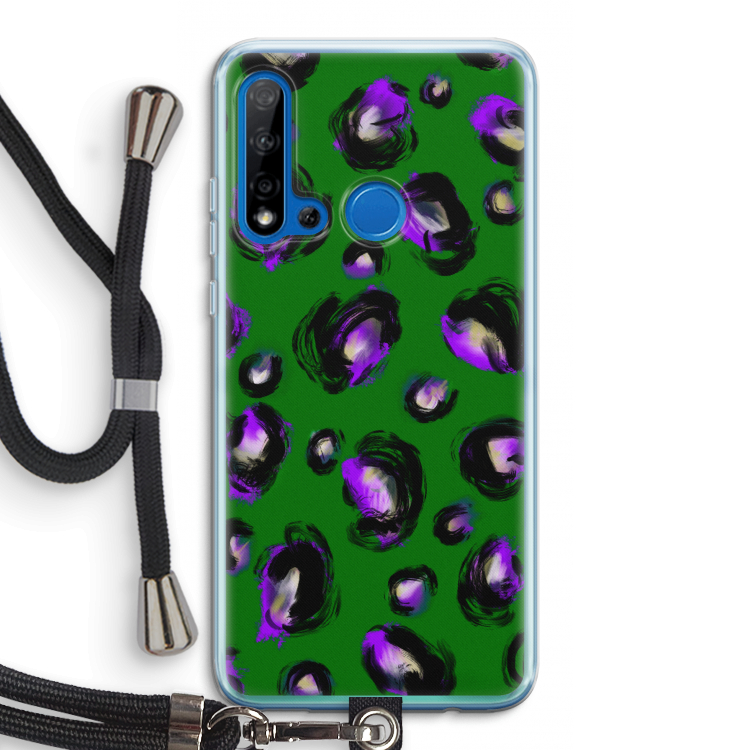 Green Cheetah: Huawei P20 Lite (2019) Transparant Hoesje met koord