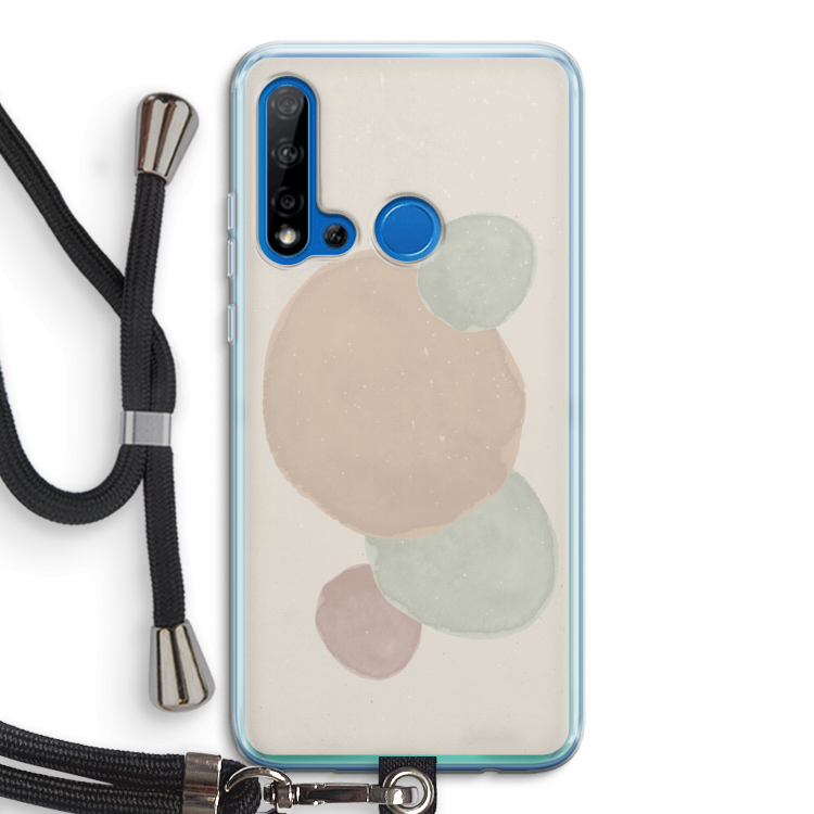 Geo #9: Huawei P20 Lite (2019) Transparant Hoesje met koord