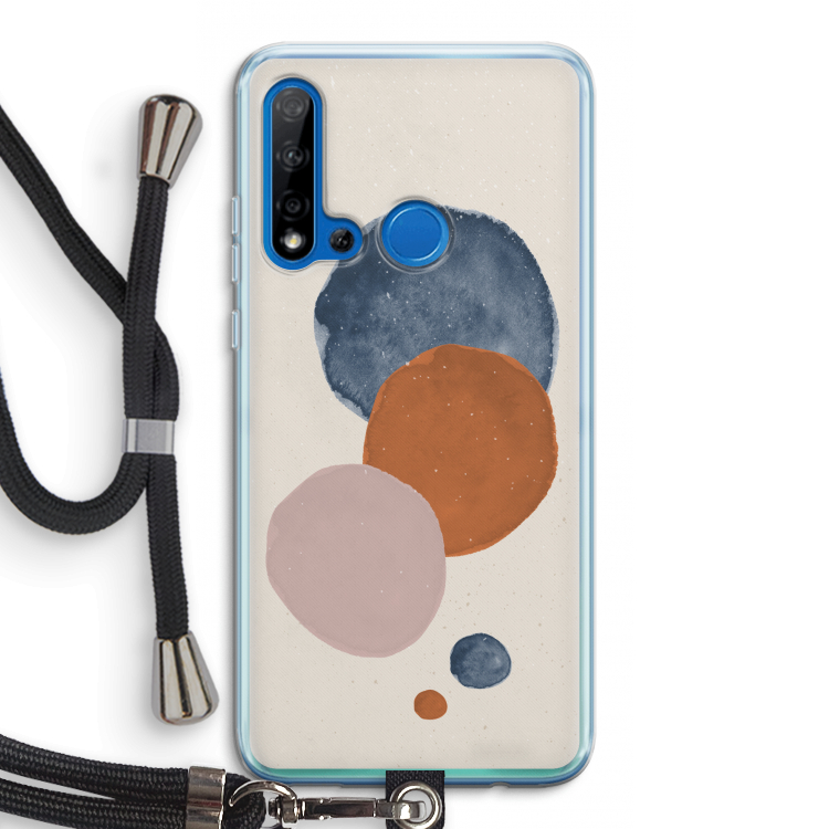 Geo #4: Huawei P20 Lite (2019) Transparant Hoesje met koord