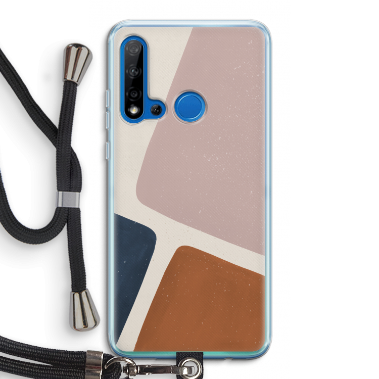Geo #2: Huawei P20 Lite (2019) Transparant Hoesje met koord