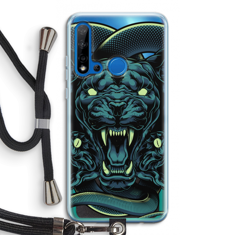 Cougar and Vipers: Huawei P20 Lite (2019) Transparant Hoesje met koord