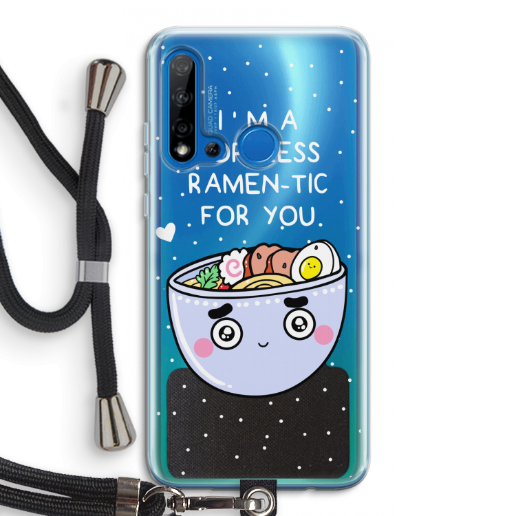 I'm A Hopeless Ramen-Tic For You: Huawei P20 Lite (2019) Transparant Hoesje met koord
