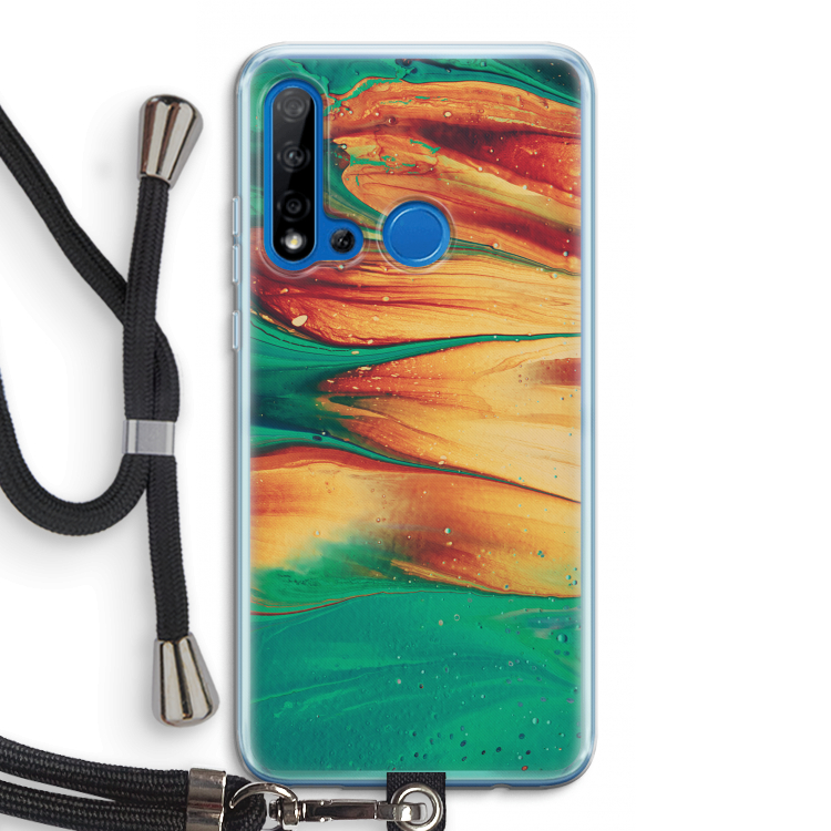 Green Inferno: Huawei P20 Lite (2019) Transparant Hoesje met koord