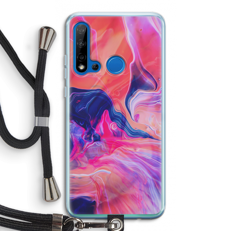 Earth And Ocean: Huawei P20 Lite (2019) Transparant Hoesje met koord
