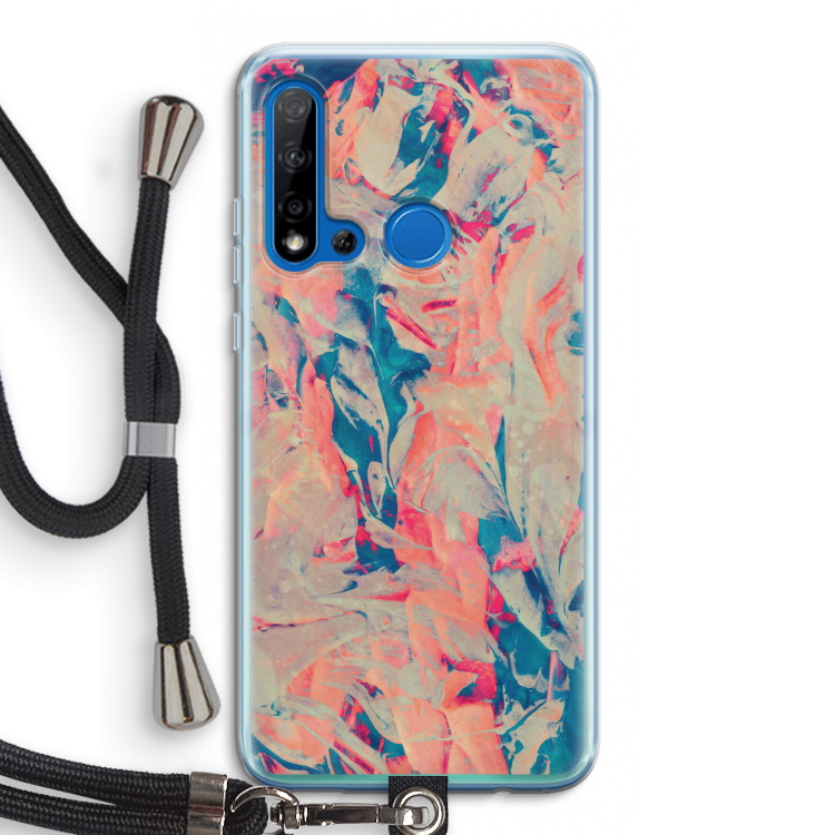 Alone: Huawei P20 Lite (2019) Transparant Hoesje met koord