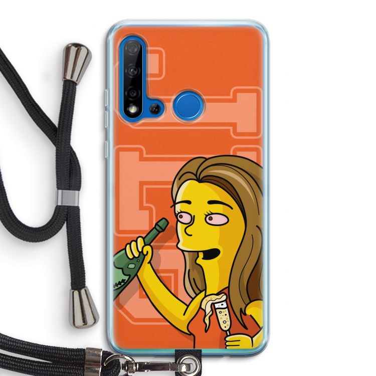 Jamie Lee Simpson: Huawei P20 Lite (2019) Transparant Hoesje met koord