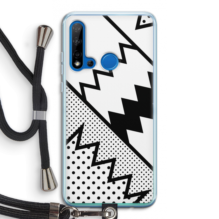 Pop Art #5: Huawei P20 Lite (2019) Transparant Hoesje met koord