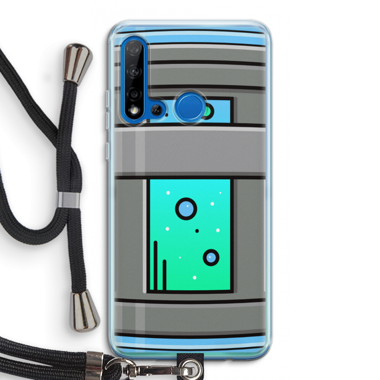Chug Bottle: Huawei P20 Lite (2019) Transparant Hoesje met koord