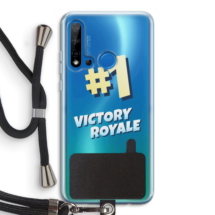 Victory Royale: Huawei P20 Lite (2019) Transparant Hoesje met koord