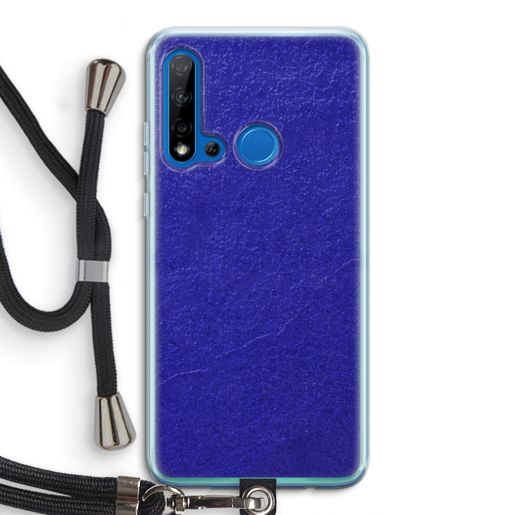 Majorelle Blue: Huawei P20 Lite (2019) Transparant Hoesje met koord