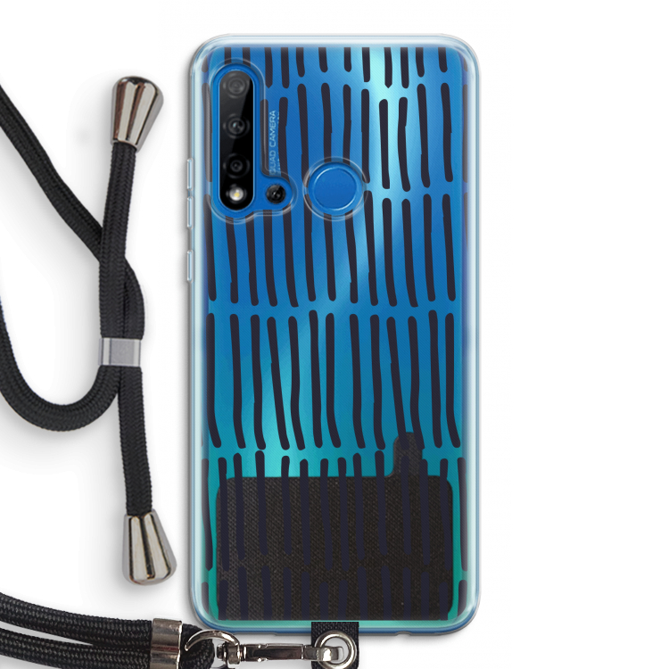 Moroccan stripes: Huawei P20 Lite (2019) Transparant Hoesje met koord