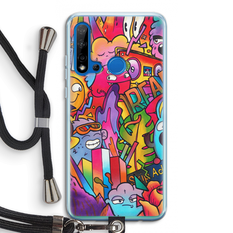 Dreams: Huawei P20 Lite (2019) Transparant Hoesje met koord
