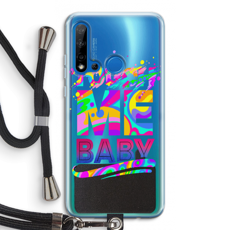 Touch Me: Huawei P20 Lite (2019) Transparant Hoesje met koord