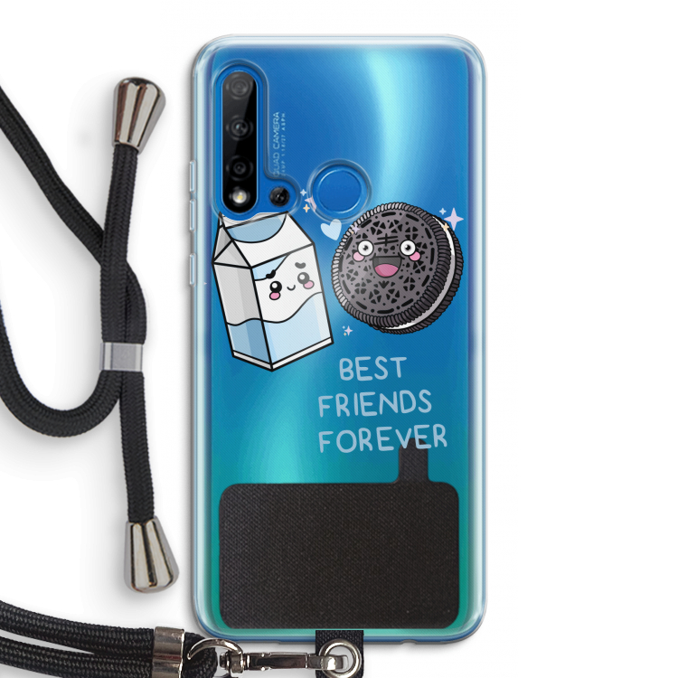 Best Friend Forever: Huawei P20 Lite (2019) Transparant Hoesje met koord