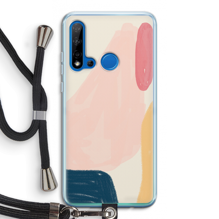 Saturday Flow: Huawei P20 Lite (2019) Transparant Hoesje met koord