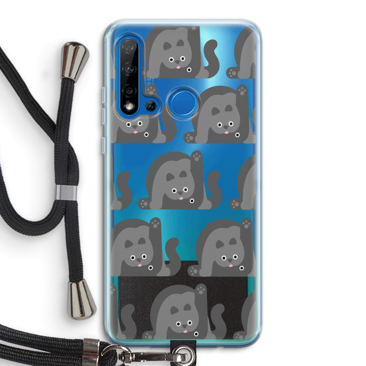 Cats: Huawei P20 Lite (2019) Transparant Hoesje met koord