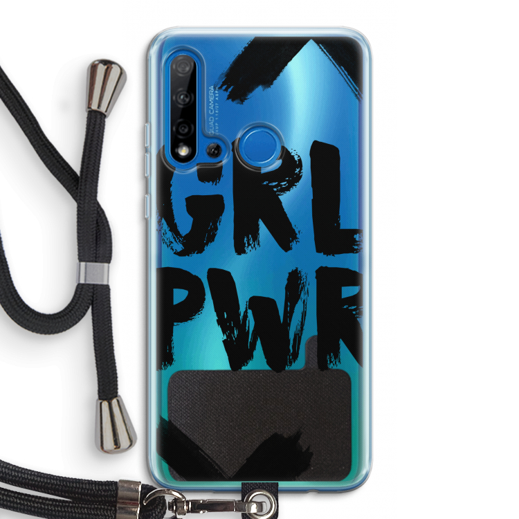 Girl Power #2: Huawei P20 Lite (2019) Transparant Hoesje met koord