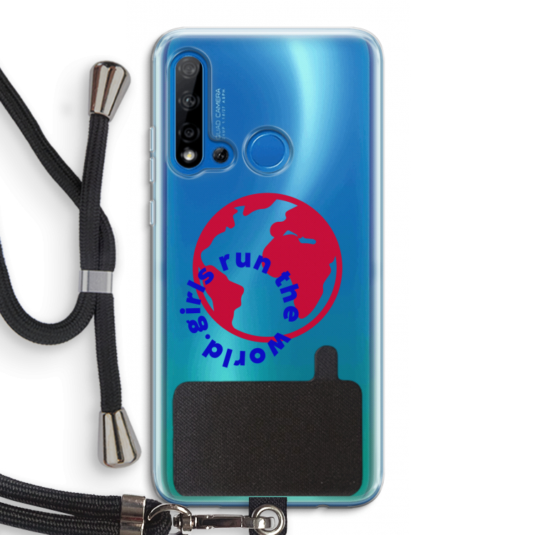 Run The World: Huawei P20 Lite (2019) Transparant Hoesje met koord