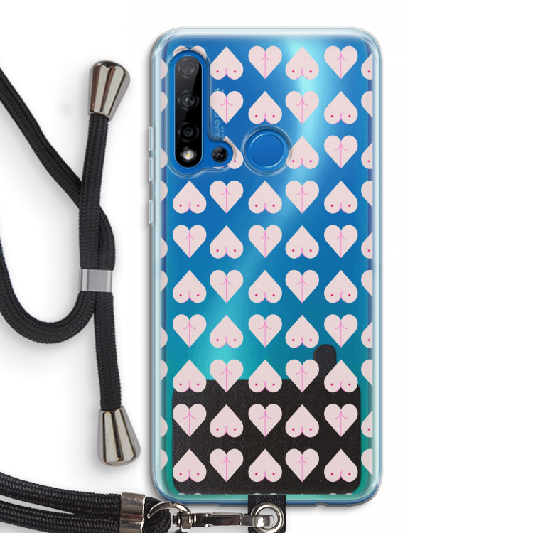 Ass 'n Titties: Huawei P20 Lite (2019) Transparant Hoesje met koord