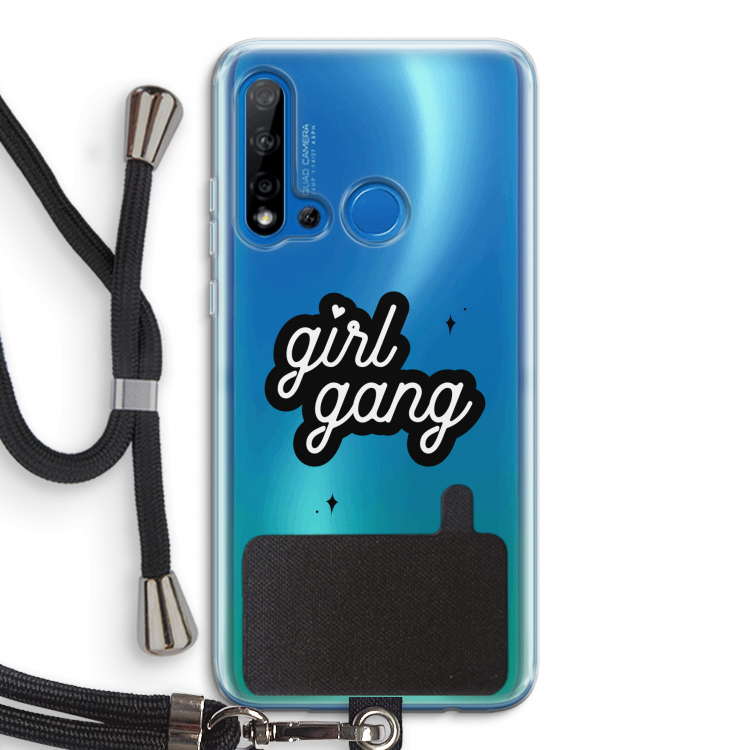 Girl Gang: Huawei P20 Lite (2019) Transparant Hoesje met koord