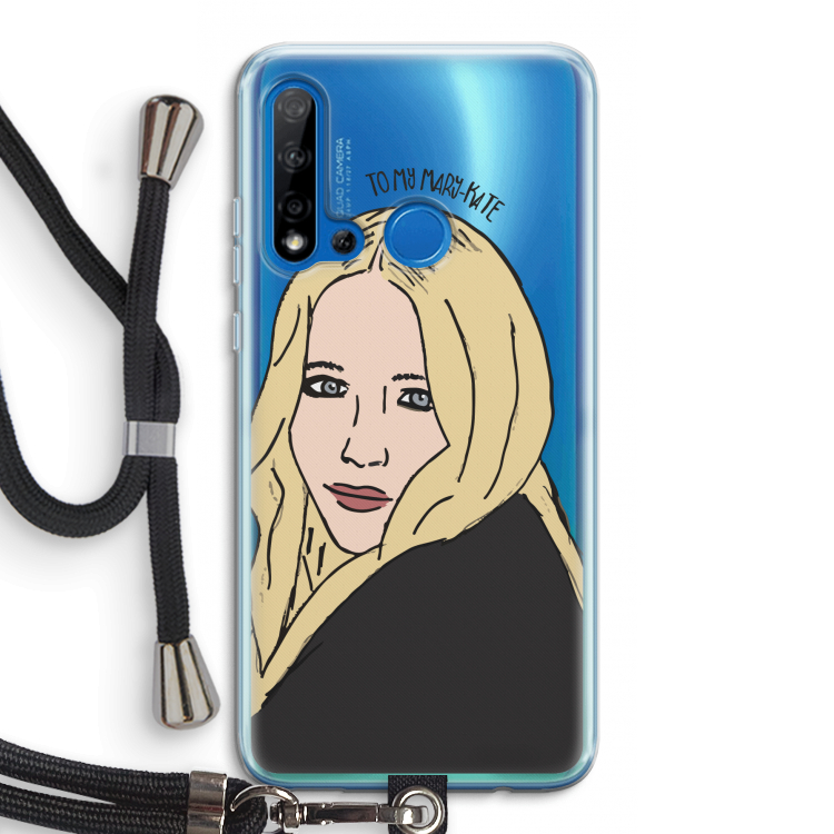 Mary Kate: Huawei P20 Lite (2019) Transparant Hoesje met koord