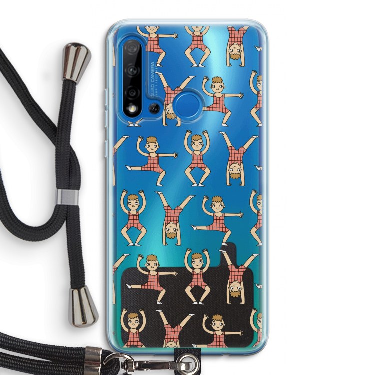 Gymboys: Huawei P20 Lite (2019) Transparant Hoesje met koord