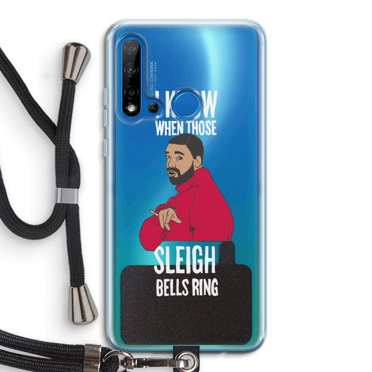 Sleigh Bells Ring: Huawei P20 Lite (2019) Transparant Hoesje met koord