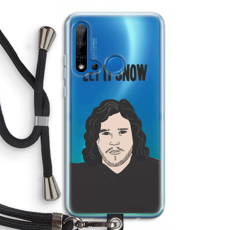 Let It Snow: Huawei P20 Lite (2019) Transparant Hoesje met koord
