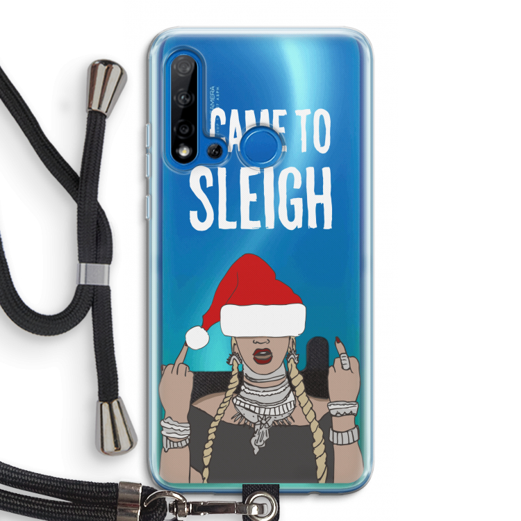 Came To Sleigh: Huawei P20 Lite (2019) Transparant Hoesje met koord