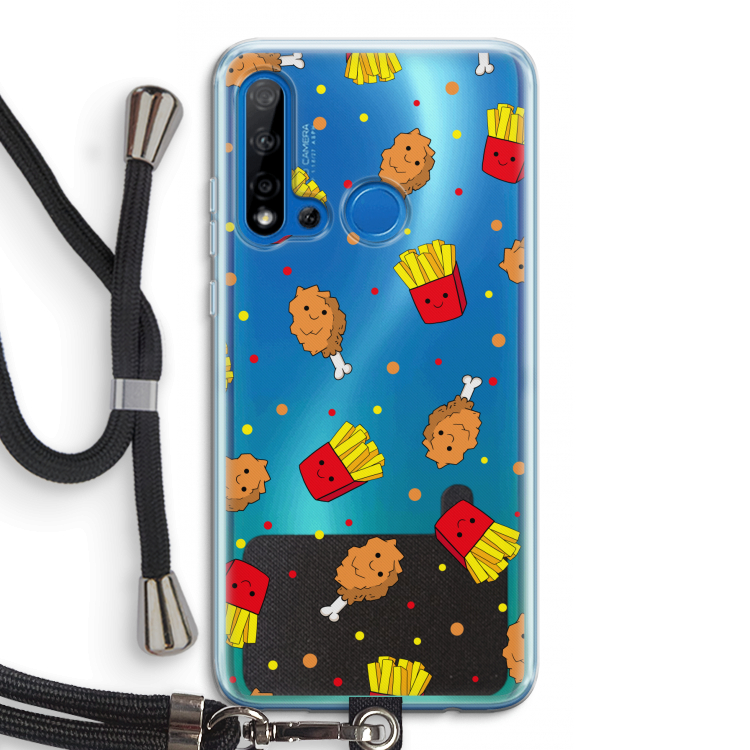 Chicken 'n Fries: Huawei P20 Lite (2019) Transparant Hoesje met koord