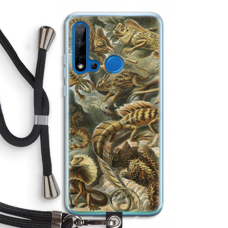 Haeckel Lacertilia: Huawei P20 Lite (2019) Transparant Hoesje met koord