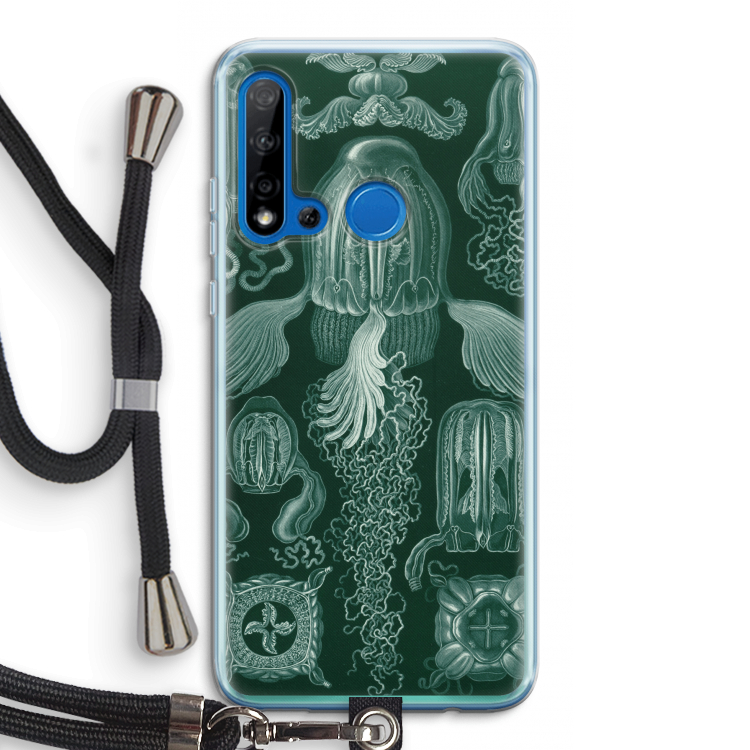 Haeckel Cubomedusae: Huawei P20 Lite (2019) Transparant Hoesje met koord