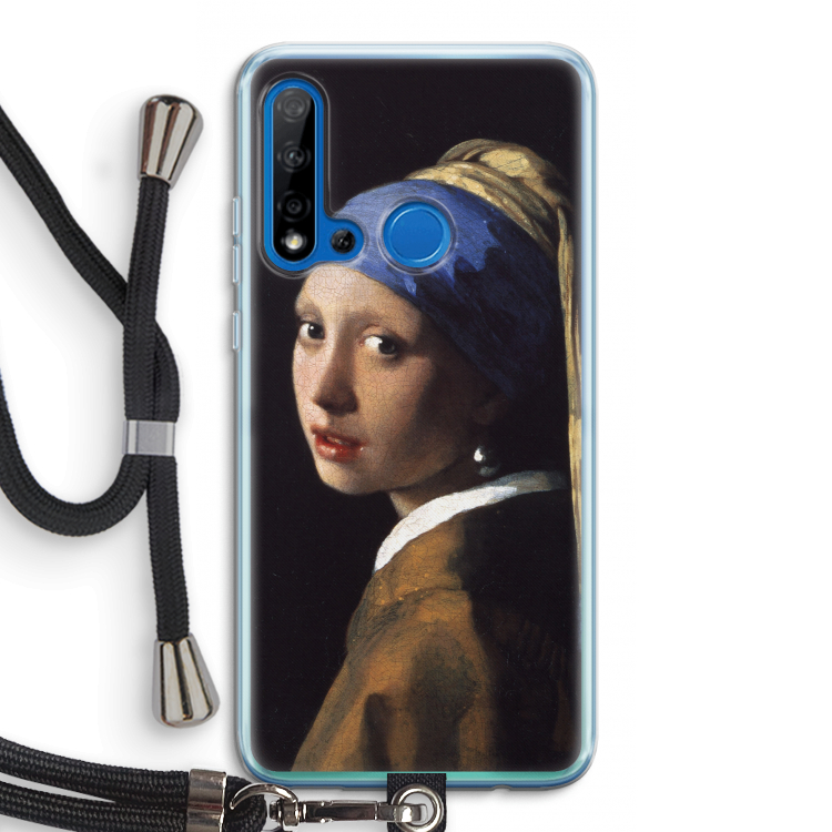 The Pearl Earring: Huawei P20 Lite (2019) Transparant Hoesje met koord