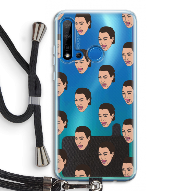 Ugly Cry Call: Huawei P20 Lite (2019) Transparant Hoesje met koord