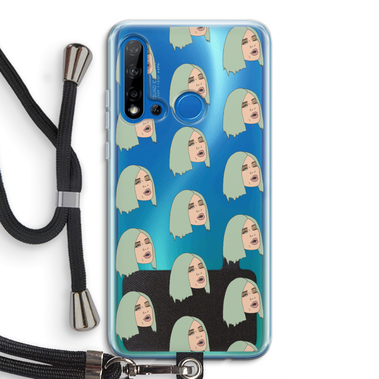 King Kylie: Huawei P20 Lite (2019) Transparant Hoesje met koord