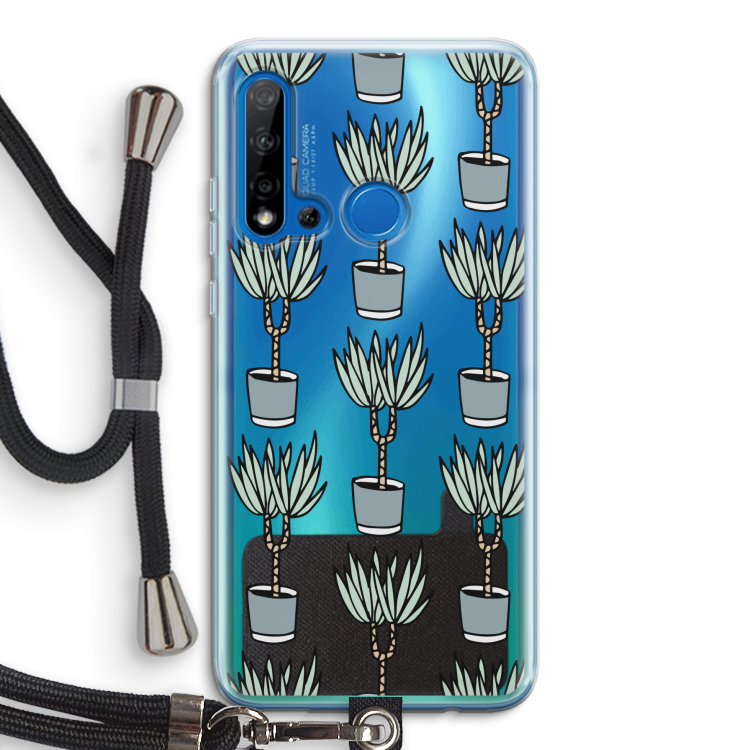 Boompje: Huawei P20 Lite (2019) Transparant Hoesje met koord