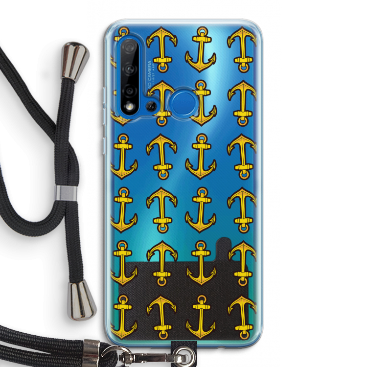 Musketon Anchor: Huawei P20 Lite (2019) Transparant Hoesje met koord