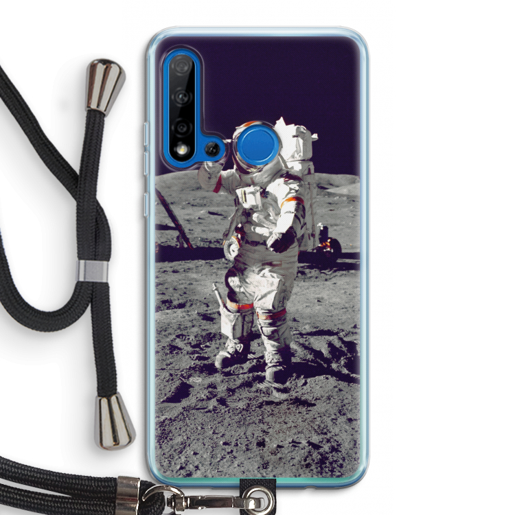 Spaceman: Huawei P20 Lite (2019) Transparant Hoesje met koord