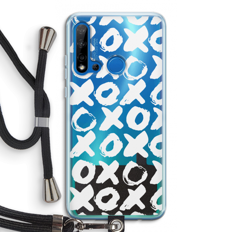 XOXO: Huawei P20 Lite (2019) Transparant Hoesje met koord