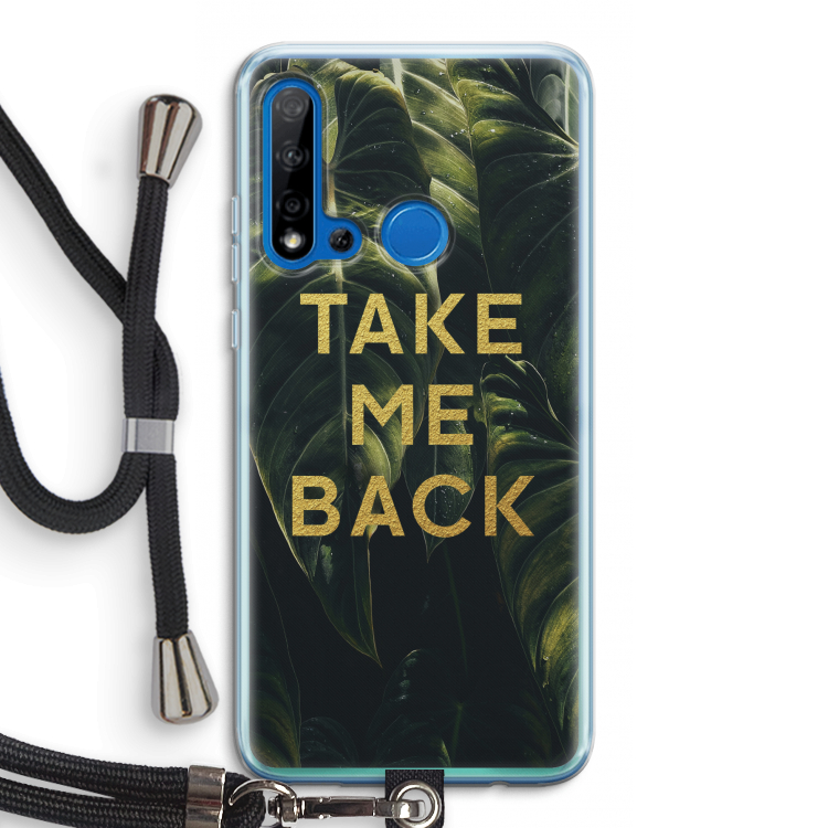 Take me back: Huawei P20 Lite (2019) Transparant Hoesje met koord